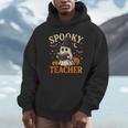 Spooky Teacher Halloween Cute Ghost Pumpkin Reading Women Unisex Hoodie, novelty gifts, funny gifts