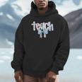 Teach Teacher Coquette Bow Pencil Back To School First Day Unisex Hoodie, novelty gifts, funny gifts Teach Teacher Coquette Bow Pencil Back To School First Day Unisex Hoodie, novelty gifts, funny gifts