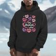 Teacher Positive Affirmations Candy Heart Valentine's Day Unisex Hoodie, novelty gifts, funny gifts