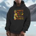 Thankful For My 4th Grade Turkey Thanksgiving Turkey Teacher Unisex Hoodie, novelty gifts, funny gifts