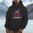 Tired Teacher Costume For Halloween Teachers Unisex Hoodie, novelty gifts, funny gifts