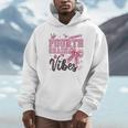 4th Fourth Grade Vibes Back To School Coquette Teacher Girl Unisex Hoodie, novelty gifts, funny gifts