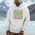 Braille Teacher Of The Visually Impaired Groovy VI Teacher Unisex Hoodie, novelty gifts, funny gifts
