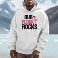 Our Flock Rocks Flamingo Mother's Day Teacher Unisex Hoodie, novelty gifts, funny gifts Our Flock Rocks Flamingo Mother's Day Teacher Unisex Hoodie, novelty gifts, funny gifts