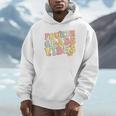 Fourth Grade Vibes Hello Team 4th Grade Teacher Kids Retro Unisex Hoodie, novelty gifts, funny gifts