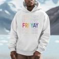 Happy Fri Yay Teacher Friday Saying Unisex Hoodie, novelty gifts, funny gifts Happy Fri Yay Teacher Friday Saying Unisex Hoodie, novelty gifts, funny gifts