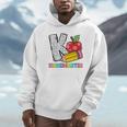 K Is For Kindergarten Teacher Pencil Apple Back To School Unisex Hoodie, novelty gifts, funny gifts K Is For Kindergarten Teacher Pencil Apple Back To School Unisex Hoodie, novelty gifts, funny gifts