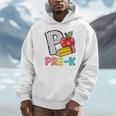 P Is For Pre-K Teacher Pencil Apple Back To School Unisex Hoodie, novelty gifts, funny gifts