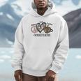 Peace Love Coffee Science Teacher Unisex Hoodie, novelty gifts, funny gifts