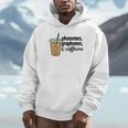 Phonemes Graphemes And Caffeine Coffee Teacher Appreciation Unisex Hoodie, novelty gifts, funny gifts