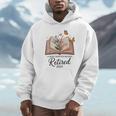 Retired 2025 A New Chapter Begins Retirement Teacher Book Unisex Hoodie, novelty gifts, funny gifts