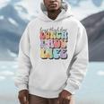 Soul Bleach Teacher Staff First Day Of School Last Hugs & High Fives Lunch Lady Vibes Blue Classic Fit Unisex Hoodie, novelty gifts, funny gifts Soul Bleach Teacher Staff First Day Of School Last Hugs & High Fives Lunch Lady Vibes Blue Classic Fit Unisex Hoodie, novelty gifts, funny gifts