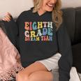 8th Grade Dream Team Teachers Boys Kids Retro Back To School Unisex Hoodie, funny design