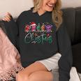 ASL Christmas Buffalo Plaid Teacher American Sign Language Unisex Hoodie, funny design