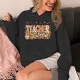 Autumn Pumpkin Thanksgiving Coffee Floral Teacher Fall Unisex Hoodie, funny design