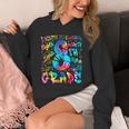 Back To School Eighth 8th Grade Tie Dye Typography Teacher Unisex Hoodie, funny design