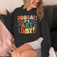 Back To School Hooray It's Art Day Art Teacher Artist Unisex Hoodie, funny design Back To School Hooray It's Art Day Art Teacher Artist Unisex Hoodie, funny design