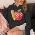 Back To School Pencil And Apple Teacher Student Unisex Hoodie, funny design Back To School Pencil And Apple Teacher Student Unisex Hoodie, funny design