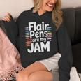 Back To School Teacher Flair Pens Are My Jam Unisex Hoodie, funny design