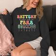 Battery Life Of A Para SPED Parapro Teacher Squad Unisex Hoodie, funny design