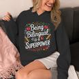 Being Bilingual Is A Superpower ESL Teacher School Unisex Hoodie, Esl Teacher Gifts, funny design Being Bilingual Is A Superpower ESL Teacher School Unisex Hoodie, Esl Teacher Gifts, funny design