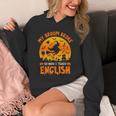 My Broom Broke So Now I Teach English Halloween Teacher Unisex Hoodie, English Teacher Gifts, funny design