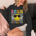 Bruh It's Fri-Yay Friday Weekend Smile Face Teacher Student Unisex Hoodie, funny design Bruh It's Fri-Yay Friday Weekend Smile Face Teacher Student Unisex Hoodie, funny design