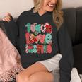 Christmas Coquette Bow Teacher Teach Love Inspire Unisex Hoodie, funny design Christmas Coquette Bow Teacher Teach Love Inspire Unisex Hoodie, funny design