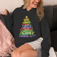 Christmas Tree Made Of Crayons School Teacher Life Student Unisex Hoodie, funny design Christmas Tree Made Of Crayons School Teacher Life Student Unisex Hoodie, funny design
