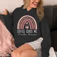 Coffee Gives Me Teacher Powers Leopard Rainbow Teacher Unisex Hoodie, funny design Coffee Gives Me Teacher Powers Leopard Rainbow Teacher Unisex Hoodie, funny design