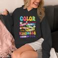 Color The World With Kindness Teachers Back To School Unisex Hoodie, funny design