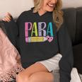 Colorful PARA Teacher Paraprofessional Cute Pencil Unisex Hoodie, funny design Colorful PARA Teacher Paraprofessional Cute Pencil Unisex Hoodie, funny design