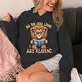 All The Cool Lions Are Reading Lion Teacher Men Women Kids Unisex Hoodie, funny design
