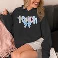Coquette Bow Teach Teacher Happy First Day Back To School Unisex Hoodie, funny design Coquette Bow Teach Teacher Happy First Day Back To School Unisex Hoodie, funny design