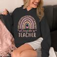 Cute Daycare Teacher Rainbow Leopard Print Childcare Worker Unisex Hoodie, funny design Cute Daycare Teacher Rainbow Leopard Print Childcare Worker Unisex Hoodie, funny design