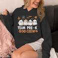 Cute Ghosts Pre-K Boo Crew Teachers Halloween Party Team For Men Women Kids Unisex Hoodie, funny design