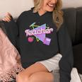 Cute Teacher Shirt 80's 90's Style Retro Old School Teacher For Men Women Unisex Hoodie, funny design
