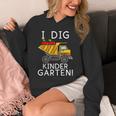 I Dig Kindergarten Student Teacher Construction First Day Unisex Hoodie, funny design