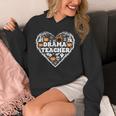 Drama Teacher Heart Pumpkin Ghost Halloween Kids Unisex Hoodie, funny design