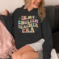 In My English Teacher Era Retro Back To School Literature Men Women Unisex Hoodie, English Teacher Gifts, funny design