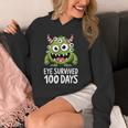Eye Survived 100 Days Of School Monster Lover Teacher Kids Unisex Hoodie, funny design Eye Survived 100 Days Of School Monster Lover Teacher Kids Unisex Hoodie, funny design