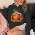 Fall Book Autumn Reading Teacher Halloween Pumpkin Season Unisex Hoodie, funny design