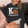 Fall Kindergarten Teacher K Is For Buffalo Plaid Pumpkin Unisex Hoodie, funny design Fall Kindergarten Teacher K Is For Buffalo Plaid Pumpkin Unisex Hoodie, funny design
