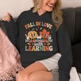 Fall In Love With Learning Shirt Autumn Thanksgiving Teacher Unisex Hoodie, funny design