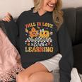 Fall In Love With Learning Fall Teacher Thanksgiving Retro Unisex Hoodie, funny design Fall In Love With Learning Fall Teacher Thanksgiving Retro Unisex Hoodie, funny design