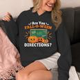 Are You Fall O Ween Directions Halloween Teacher Retro Unisex Hoodie, funny design