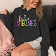 Feliz Viernes Happy Friday Spanish Teacher Friday Spanish Sp Unisex Hoodie, funny design