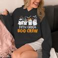 Fifth Grade Boo Crew Halloween Teacher Costume Unisex Hoodie, funny design