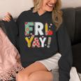 Fri Yay Teacher Happy Friday Friyay Weekend Back To School Unisex Hoodie, funny design