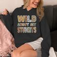 Fun Zoo Animal Print Teacher Shirts Wild About My Students Unisex Hoodie, funny design Fun Zoo Animal Print Teacher Shirts Wild About My Students Unisex Hoodie, funny design